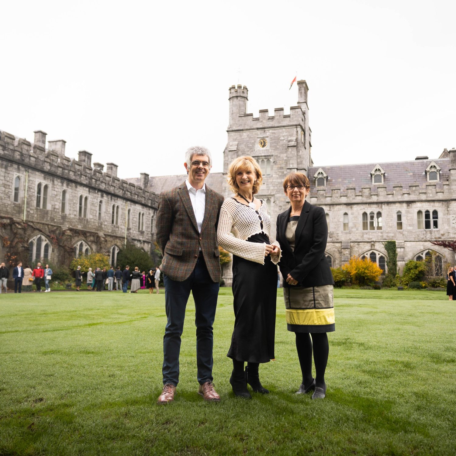 Adi Roche with Coral Black and Cronan ODoibhlin at UCC